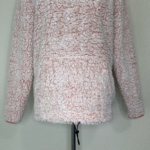 NWT Pink Victoria’s Secret Teddy Bear Quarter Zip Pull Over Sweatshirt - Picture 5 of 13
